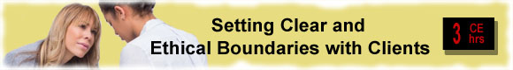 Ethics Boundaries continuing education counselor CEUs