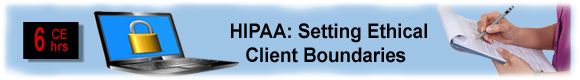HIPPA continuing education psychology CEUs