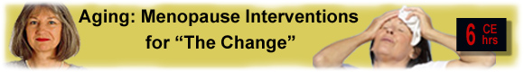 Menopause continuing education counselor CEUs